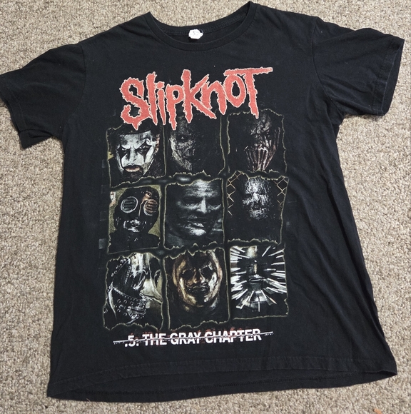 Bay Island Other - Vtg 2000s Slipknot The Gray Chapter Double Sided Metal Band Tee Large Bay Island